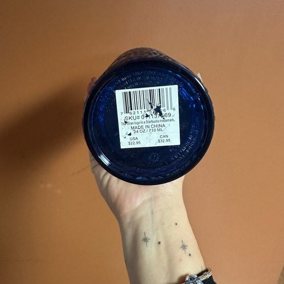 Blue Starbucks tumbler - Picture 2 of 3